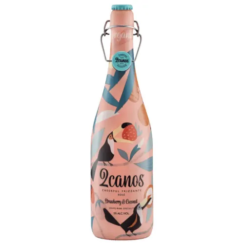 2Canos Strawberry & Coconut Sparkling $ 750ML